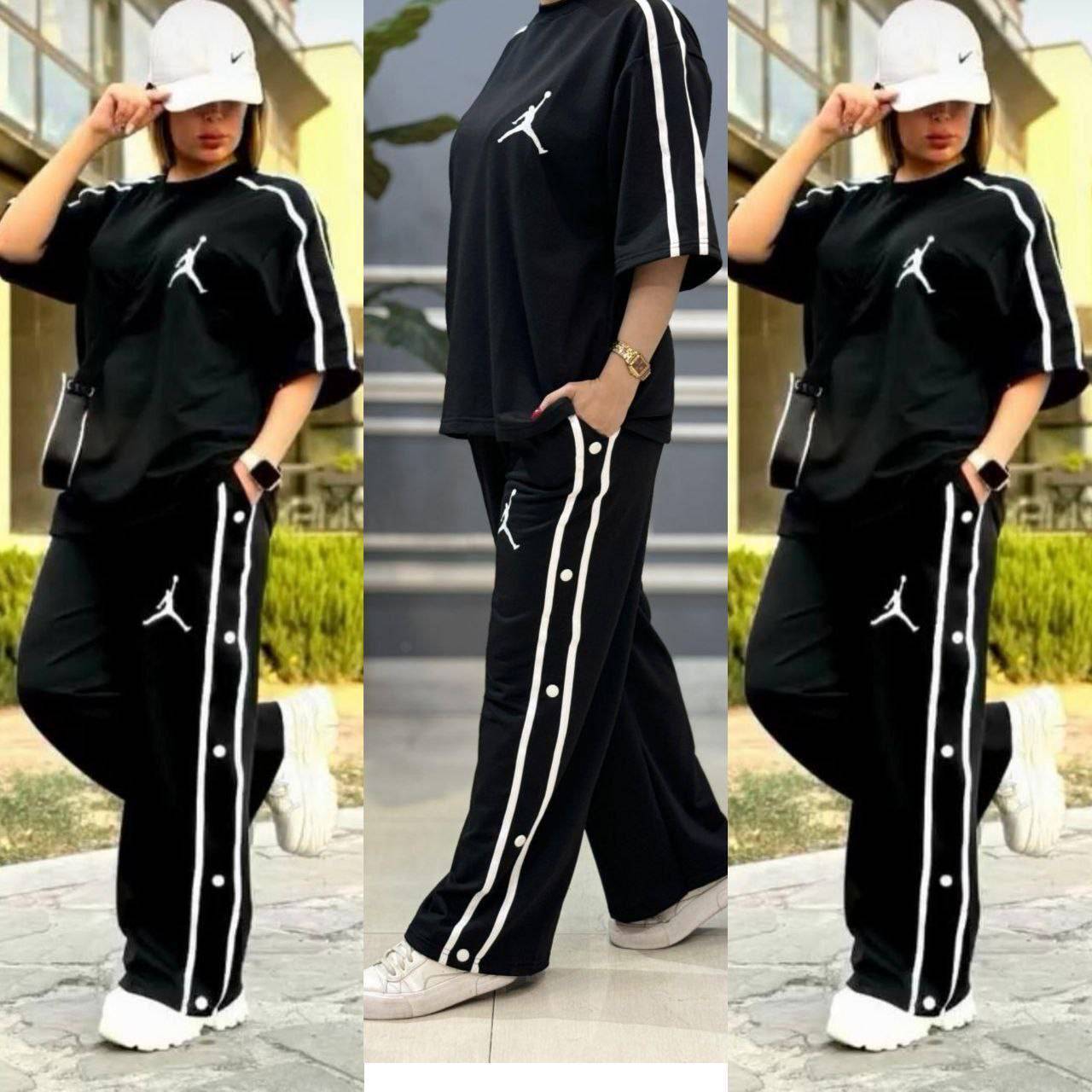 تیشرت شلوار جردن دکمه واقعی