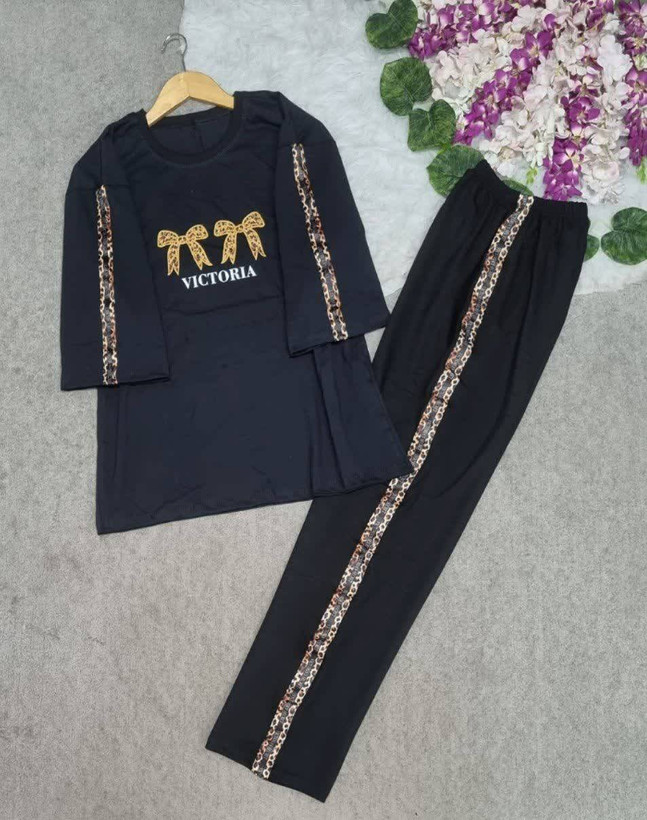 ست تیشرت شلوار ماهی پنبه
