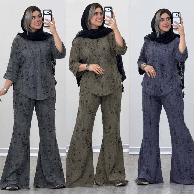 شومیز شلوار زاپدار