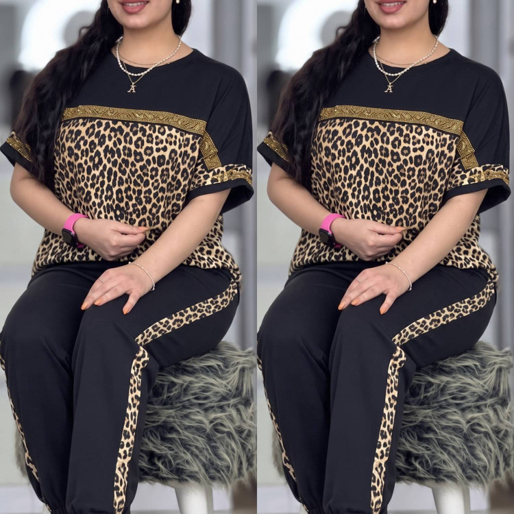 ست تیشرت شلوار ساتین