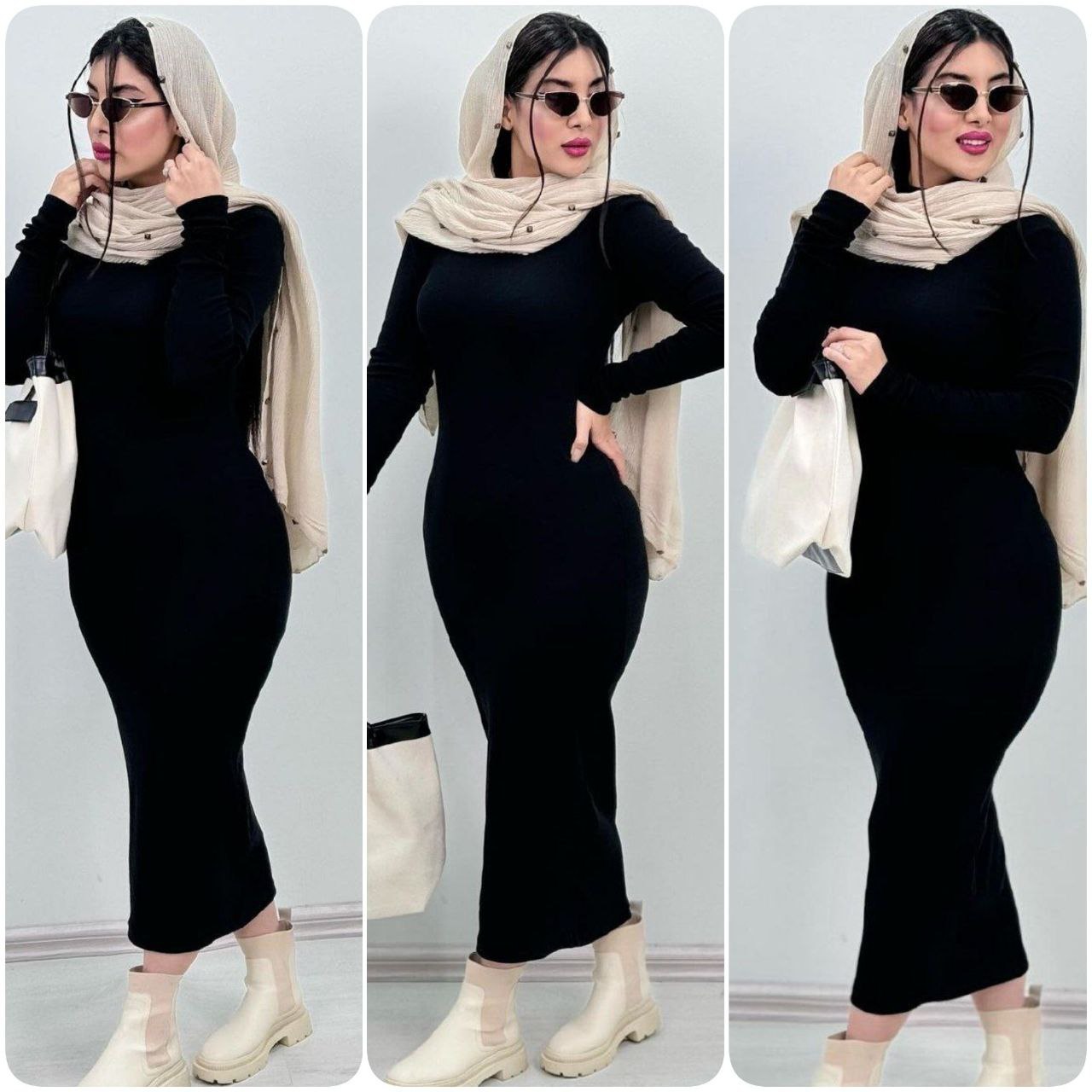زیر مانتویی ماکسی یقه اسکی